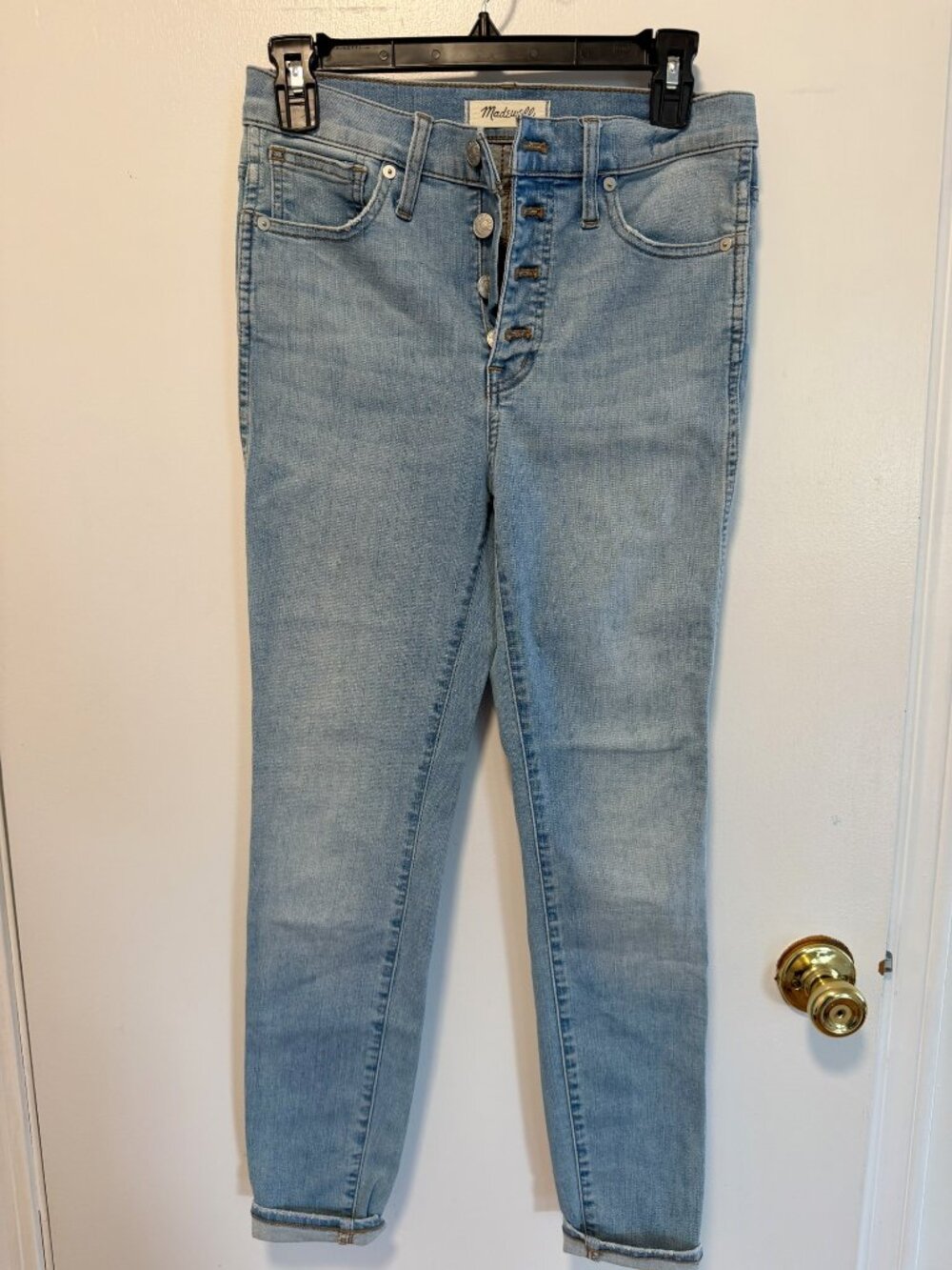 Madewell 10" High-Rise Skinny Jeans Light Wash 26